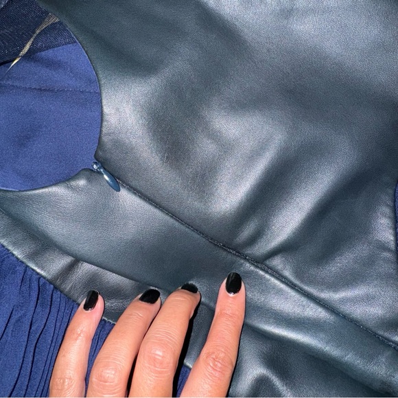 ADEAM NAVY GOWN. NEW. NO SIZE OR SALES TAG - Picture 10 of 15